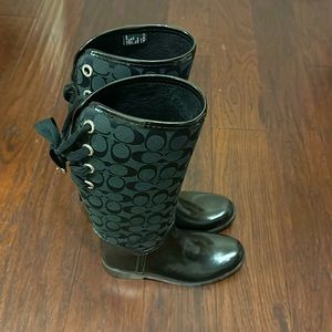 Coach rain boots size Eur 37